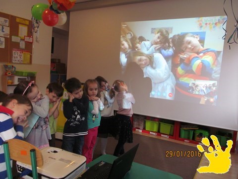 Second video call - Warsaw (Poland) & Klana (Croatia)