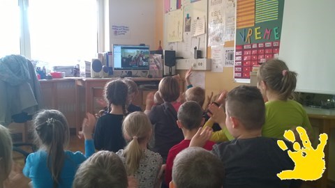 First video call - Mirna (Slovenia) & Kaunas (Lithuania)