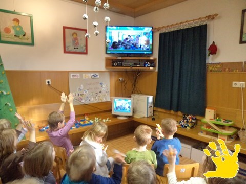 First video call - Poljane (Slovenia) & Borovo (Croatia)